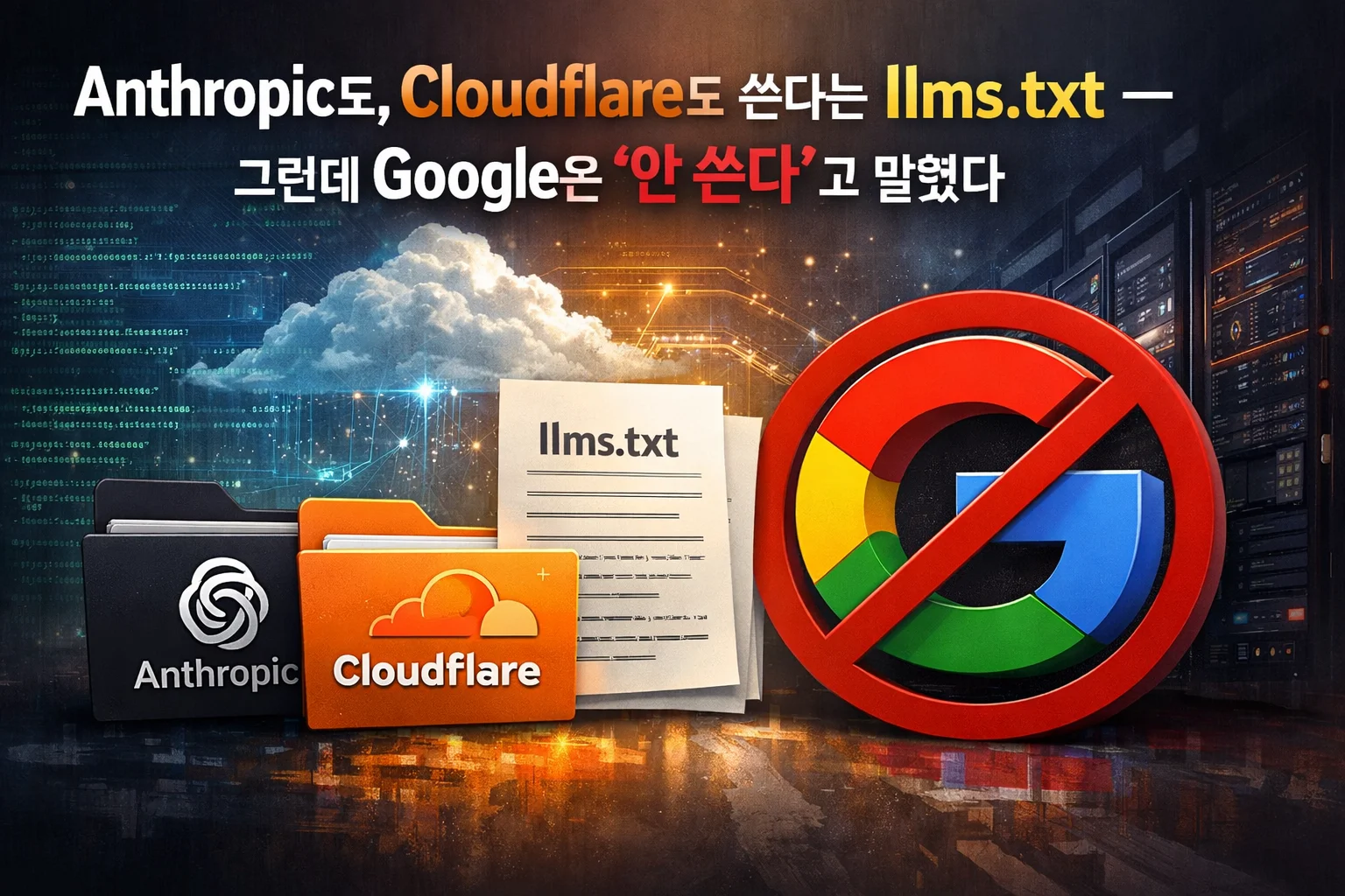 Anthropic도, Cloudflare도 쓴다는 llms.txt — 그런데 Google은 "안 쓴다"고 말했다